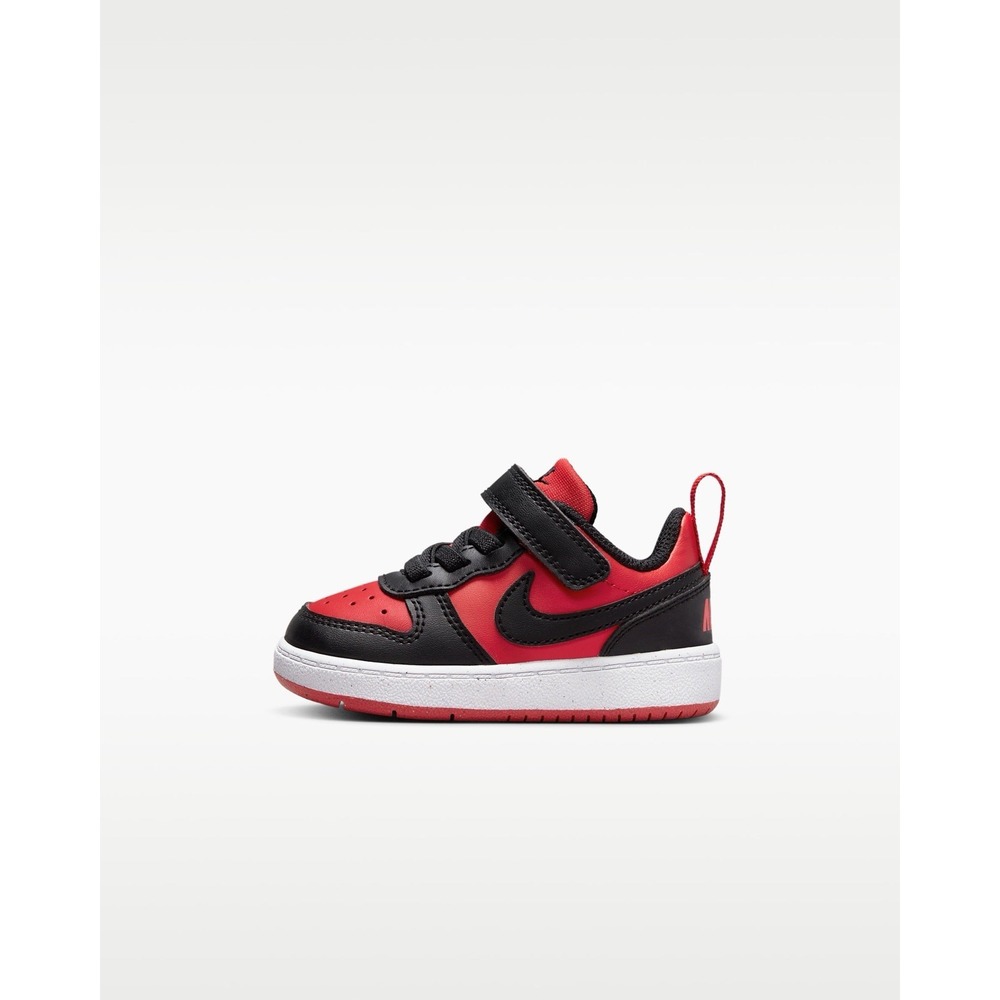 Nike Court Borough Low Recraft Athletic Shoes/sneakers Baby Toddler 4C 4 Red/blk